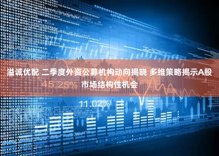 溢诚优配 二季度外资公募机构动向揭晓 多维策略揭示A股市场结构性机会